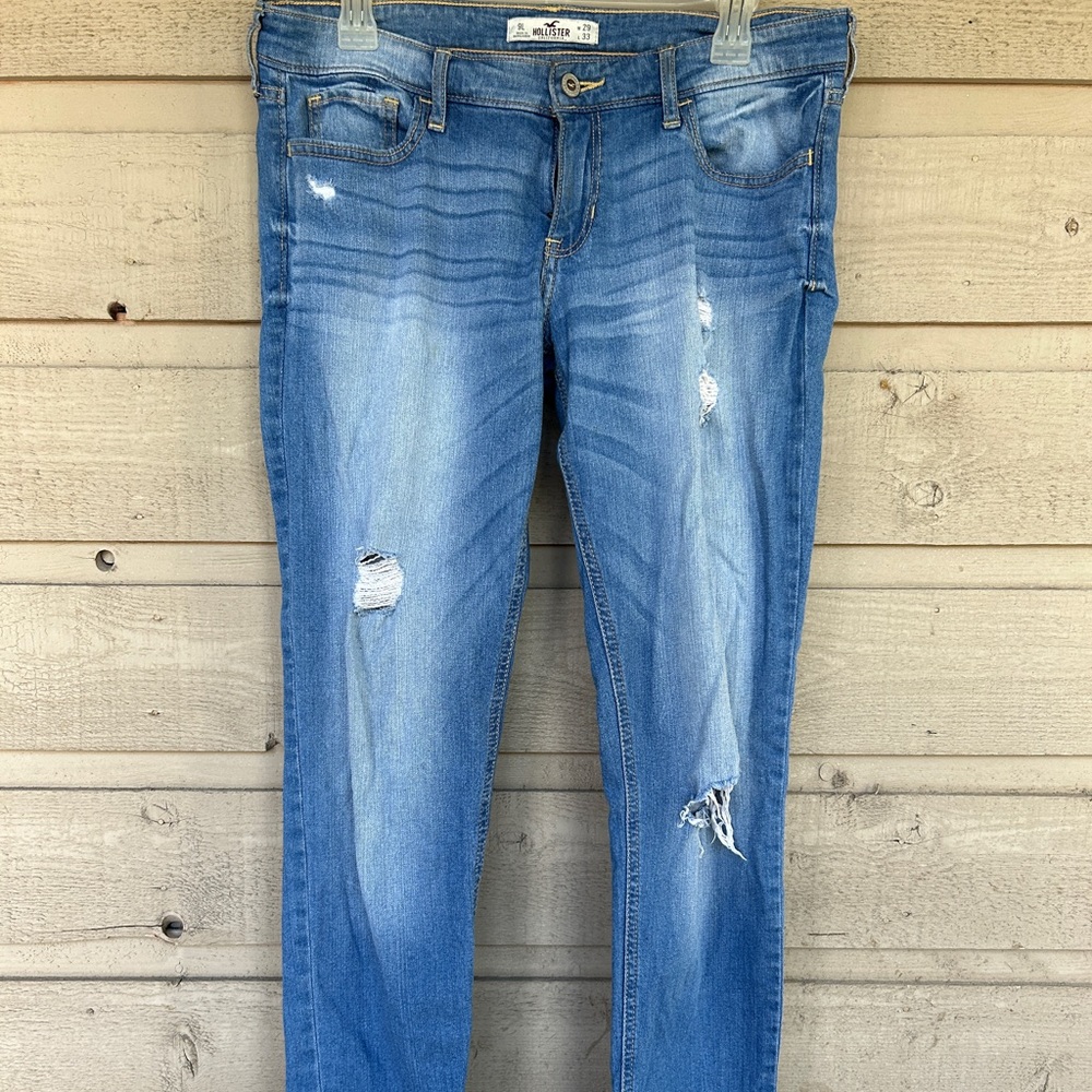 Hollister Distressed Skinny Jeans SZ 9L
